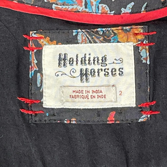 Anthropologie HOLDING HORSES Womens 2 Western Button Front Shirt Dress Escalante - Picture 12 of 12